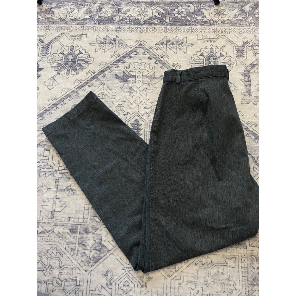 Dockers Stretch Womens Gray Pants Size 12 Straight Leg Cotton Zip High Rise - Picture 4 of 4